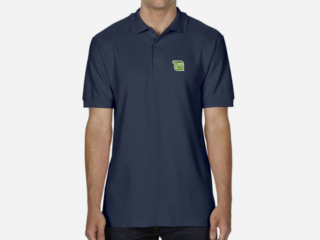 Linux Mint Polo Shirt (dark blue)