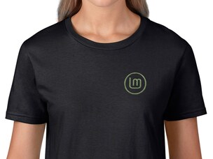 Linux Mint ring Women's T-Shirt (black)