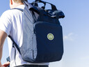Linux Mint roll-top laptop backpack
