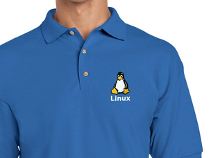 Linux Polo Shirt (blue) old type
