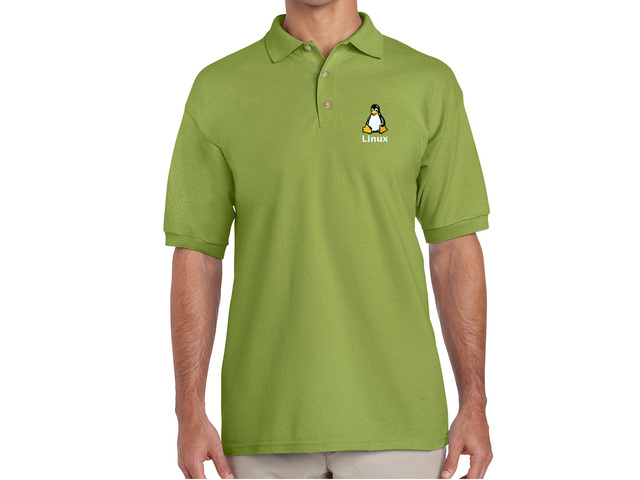 Linux Polo Shirt (green) old type