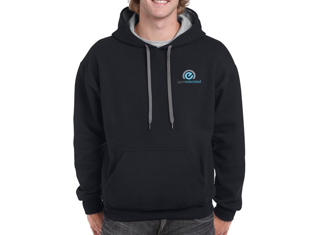 OpenEmbedded hoodie (black-grey)