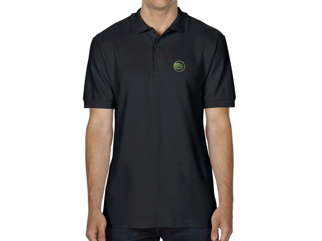 openSUSE (type 2) Polo Shirt (black)