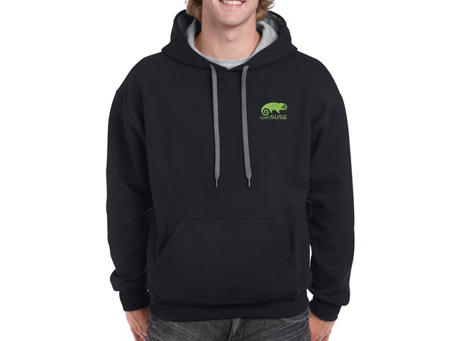 openSUSE hoodie (black-grey)