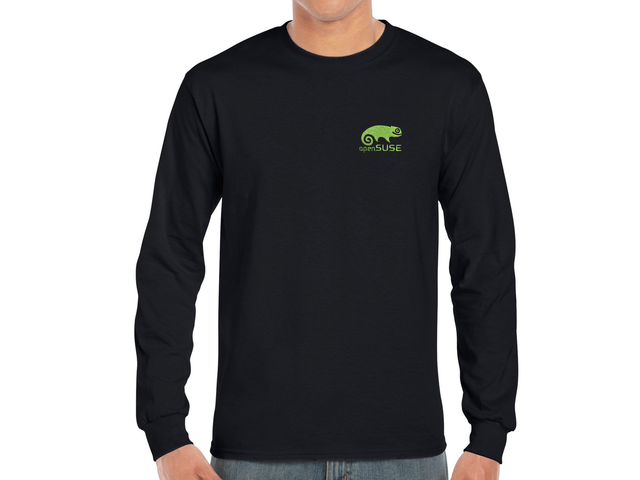 openSUSE Long Sleeve T-Shirt (black)