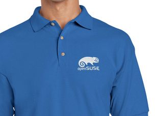 openSUSE Polo Shirt (blue) old type