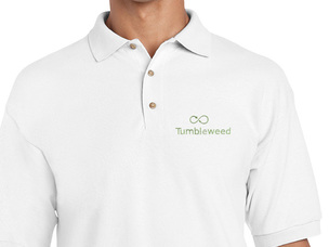 openSUSE Tumbleweed Polo Shirt (white) old type