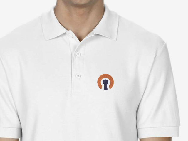 OpenVPN (type 2) Polo Shirt (white)
