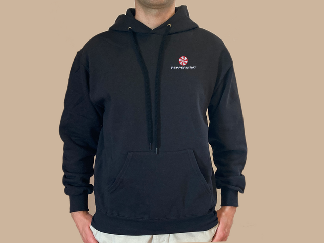 Peppermint hoodie (black)