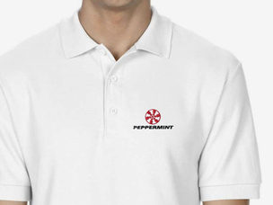 Peppermint - White Piqué Polo Shirt