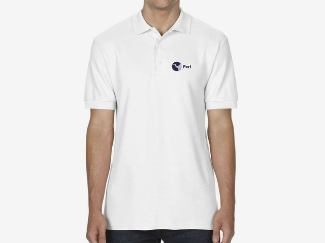 Perl (type 2) Polo Shirt (white)