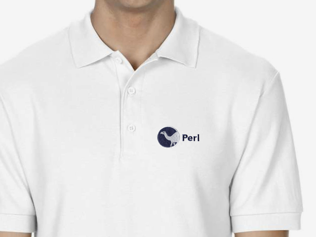 Perl (type 2) Polo Shirt (white)