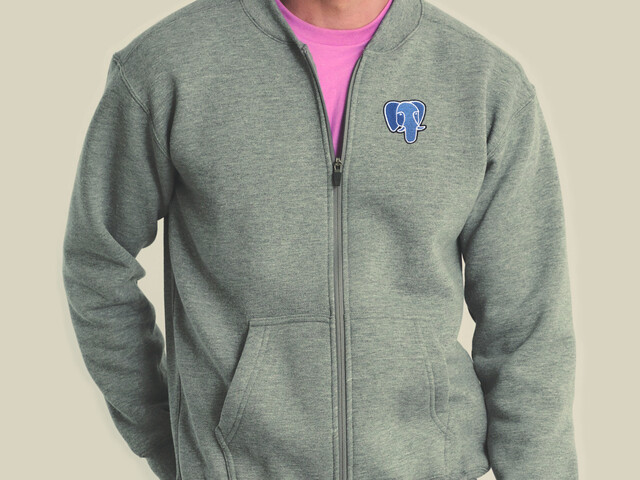 PostgreSQL jacket (grey)