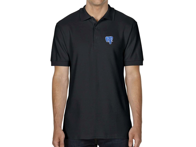 PostgreSQL Polo Shirt (black)