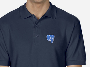 PostgreSQL Polo Shirt (dark blue)