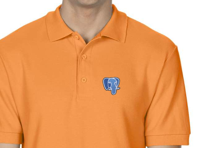 PostgreSQL Polo Shirt (orange)