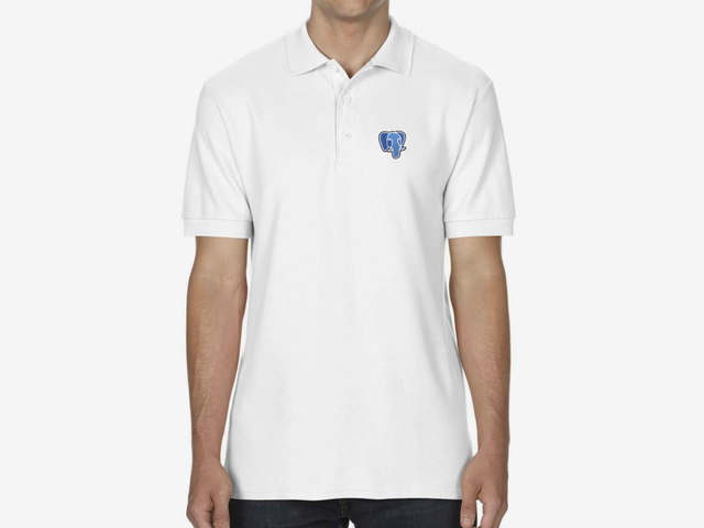 PostgreSQL Polo Shirt (white)