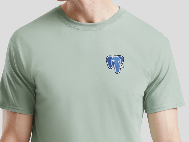PostgreSQL T-Shirt (sage)
