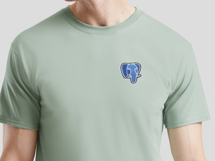 PostgreSQL T-Shirt (sage)
