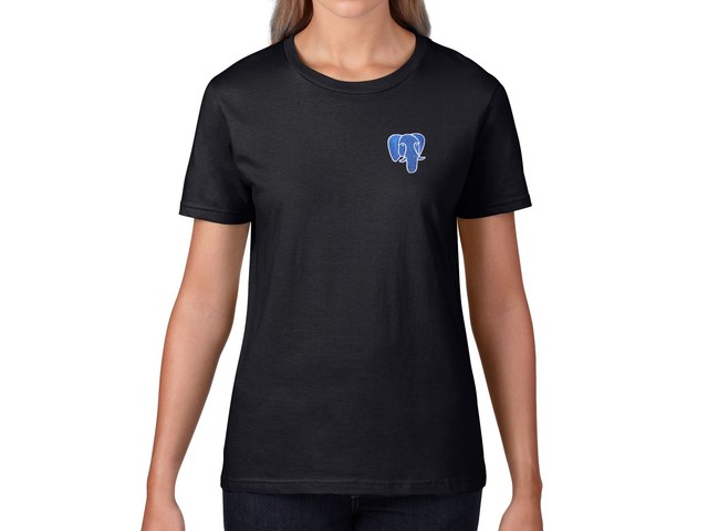 PostgreSQL Women's T-Shirt (black)