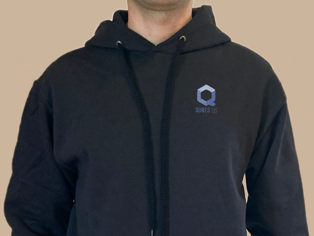 Qubes OS hoodie (black)
