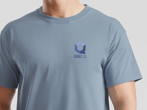 Qubes OS T-Shirt (mineral blue)