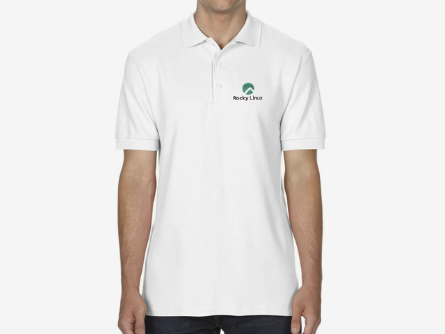 Rocky Linux Polo Shirt (white)