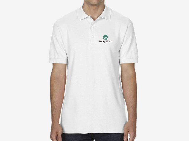Rocky Linux Polo Shirt (white)