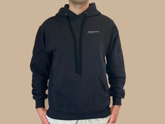 Slackware hoodie (black)