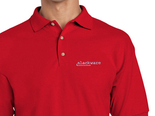 Slackware Polo Shirt (red) old type