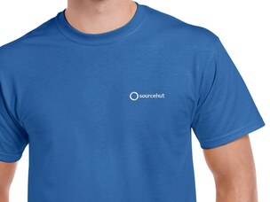 SourceHut T-Shirt (blue)