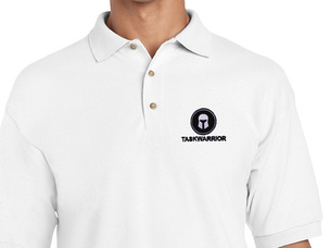 Taskwarrior Polo Shirt (white) old type