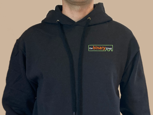 The Binary Times hoodie (black)