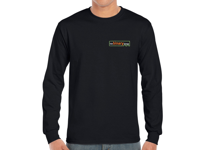 The Binary Times Long Sleeve T-Shirt (black)