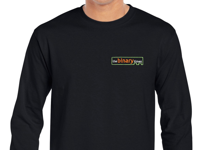 The Binary Times Long Sleeve T-Shirt (black)