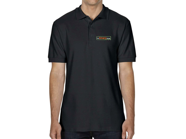 The Binary Times Polo Shirt (black)