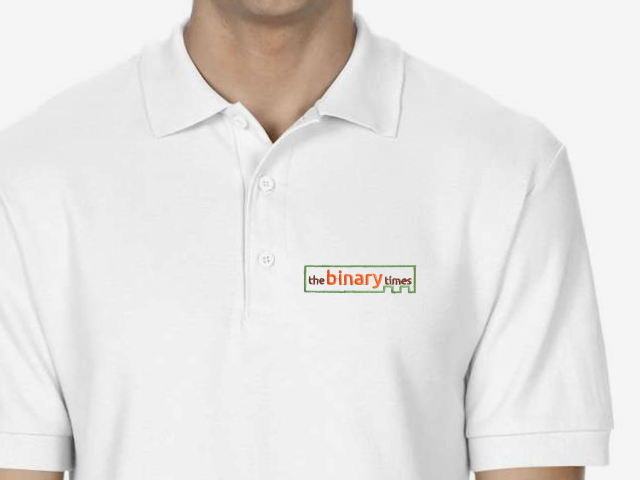 The Binary Times Polo Shirt (white)