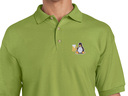 Tux with beer Polo Shirt (green) old type