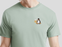 Tux with beer T-Shirt (sage)