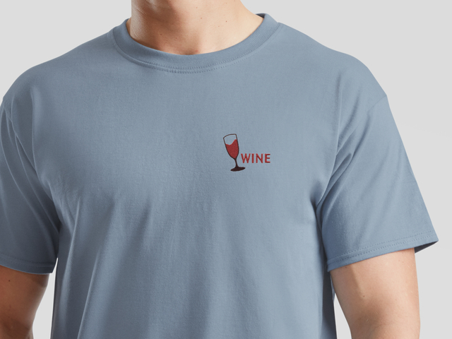 Wine T-Shirt (mineral blue)