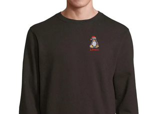 Winter Linux sweatshirt (black)