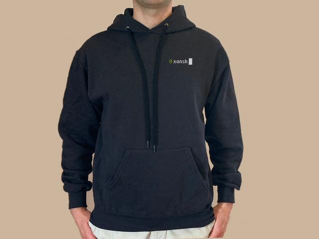 Xonsh hoodie (black)